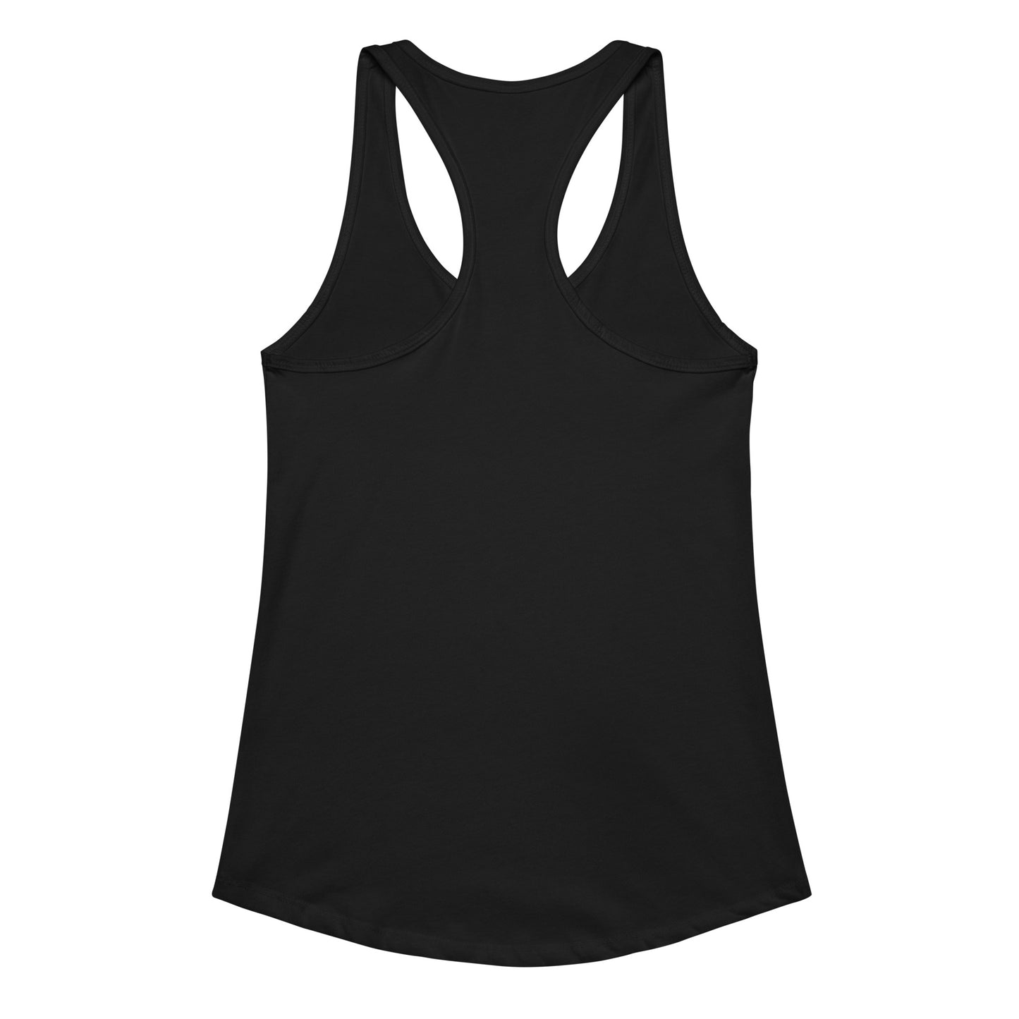 YA TOUR Women's Fitted Racerback Tank Top black back view