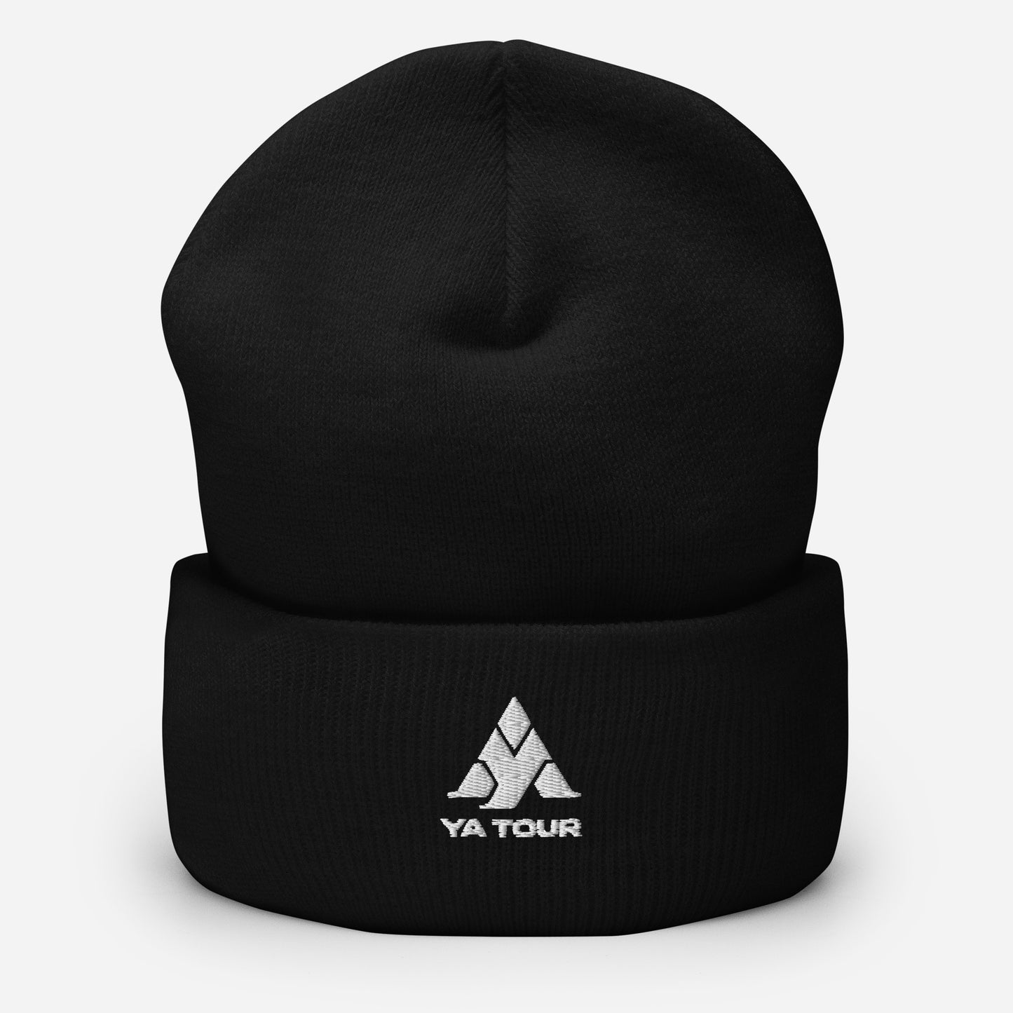 YA TOUR Cuffed Beanie black front view 6