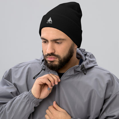 YA TOUR Cuffed Beanie black front view 4