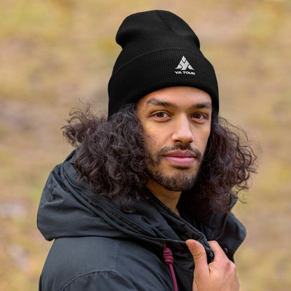YA TOUR Cuffed Beanie black front view 8