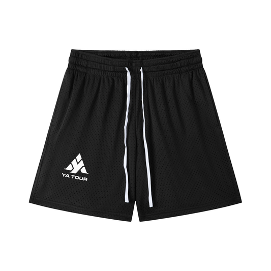 Mesh Drawstring Shorts