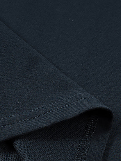 YA TOUR Quick-Dry Kids' Tank Top – Black, close-up of fabric weave and stitching
