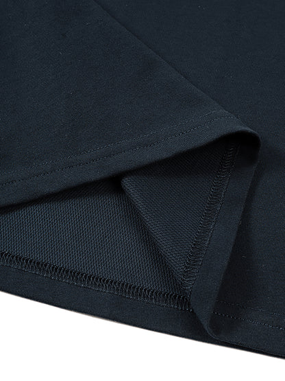 YA TOUR Quick-Dry Kids' Tank Top – Black, close-up of hem and mesh lining detail