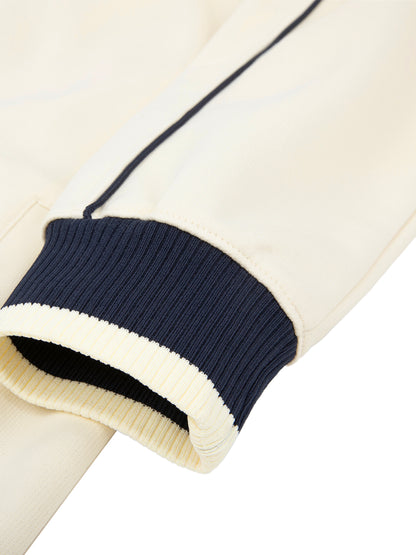 YA TOUR Color Block Raglan Sleeve Zip Track Jacket — cuff and contrast stripe detail