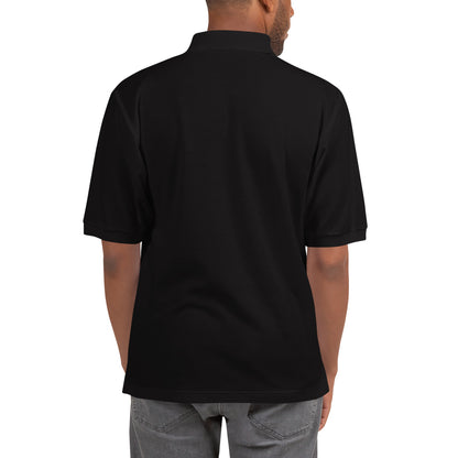 YA TOUR Men's Premium Polo black back view
