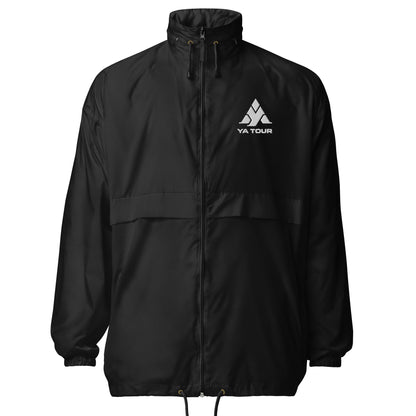 YA TOUR Unisex Windbreaker black front view 2