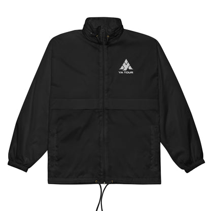YA TOUR Unisex Windbreaker black front view 5