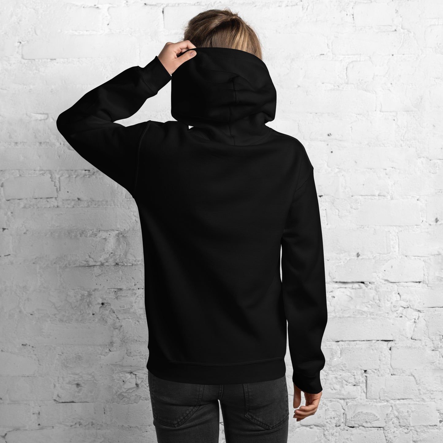 YA TOUR Unisex Hoodie black hood detail
