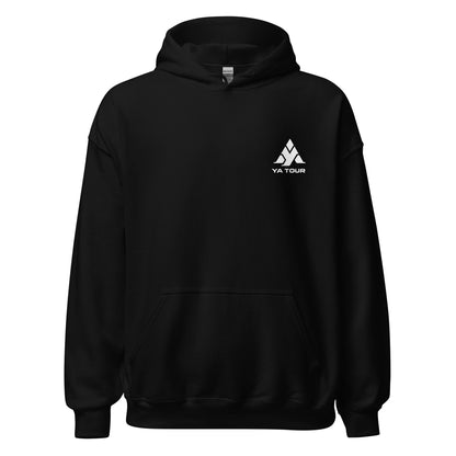 YA TOUR Unisex Hoodie black front view