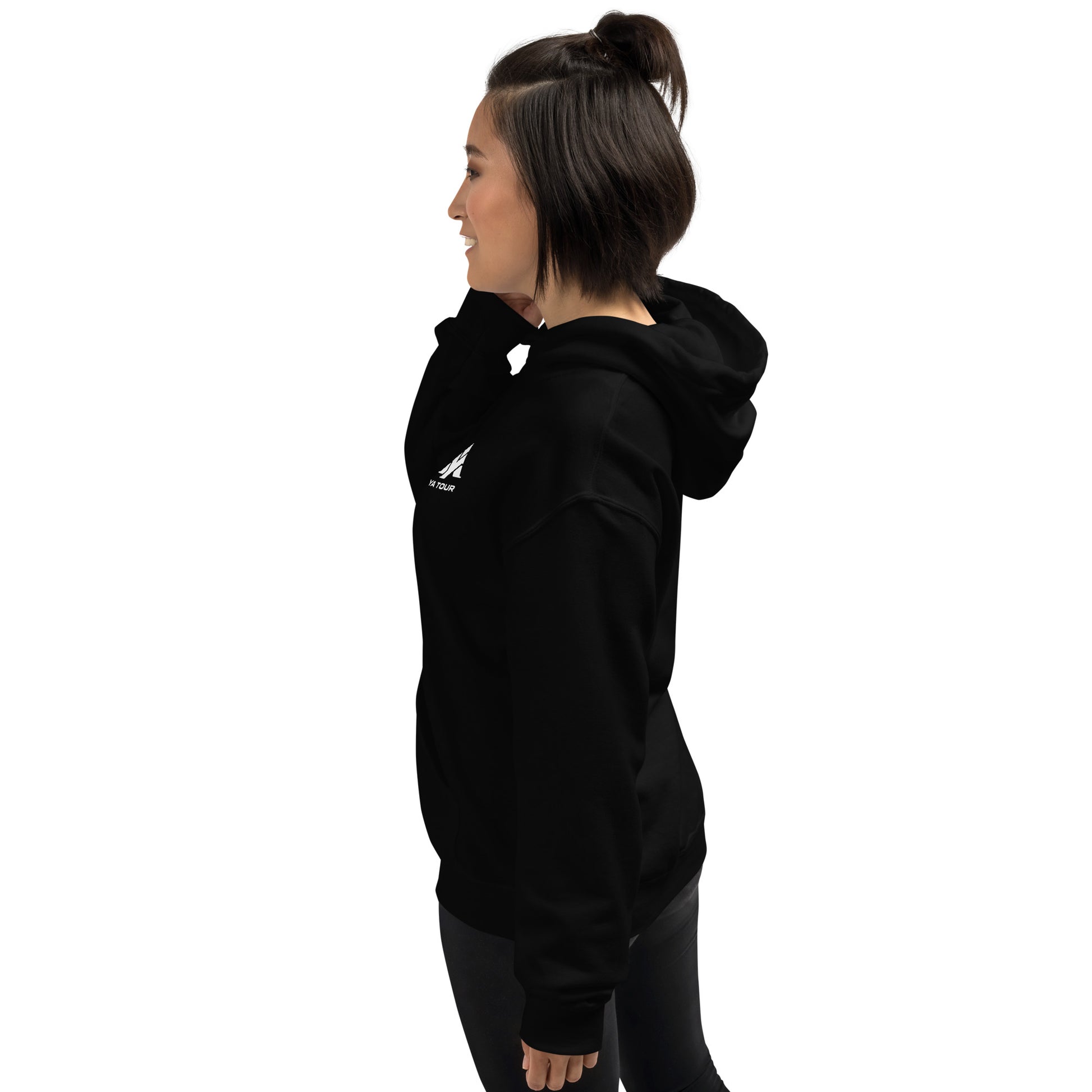 YA TOUR Unisex Hoodie black left side view
