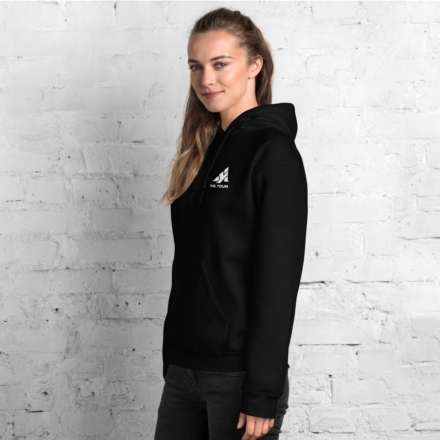 YA TOUR Unisex Hoodie black left side view