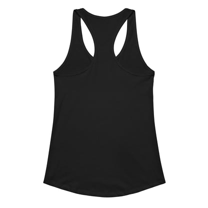 YA TOUR Women's Fitted Racerback Tank Top black back view