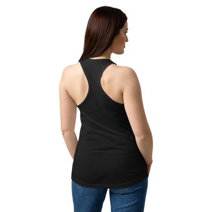 YA TOUR Women's Fitted Racerback Tank Top black racerback detail