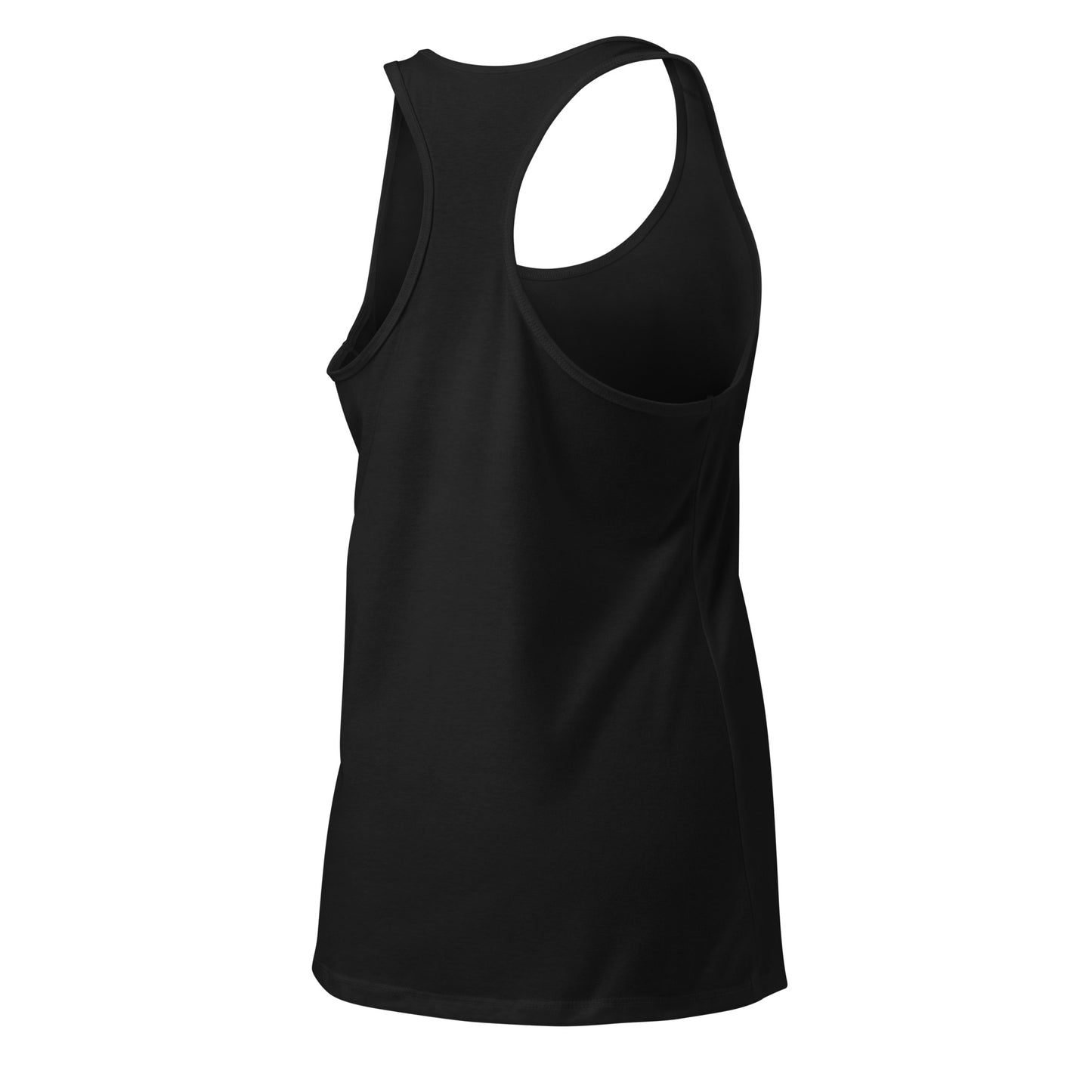 YA TOUR Women's Fitted Racerback Tank Top black right side view