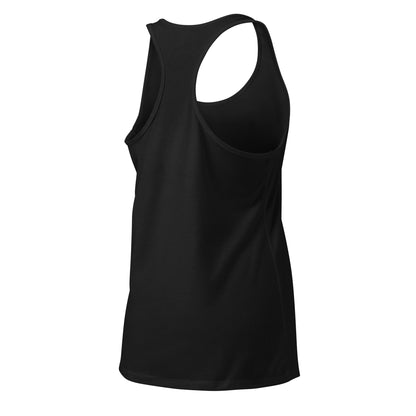 YA TOUR Women's Fitted Racerback Tank Top black right side view